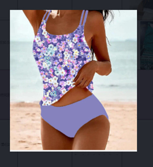 Prymrose | Stylischer bedruckter Tankini Badeanzug
