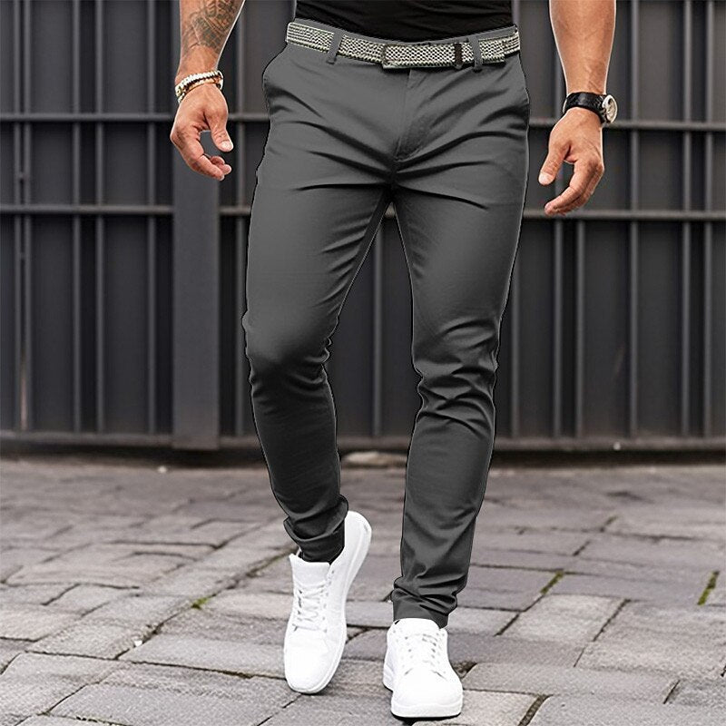 Maddyx | Herren-Skinny-Jeans mit Reißverschluss, Taschen und unifarben