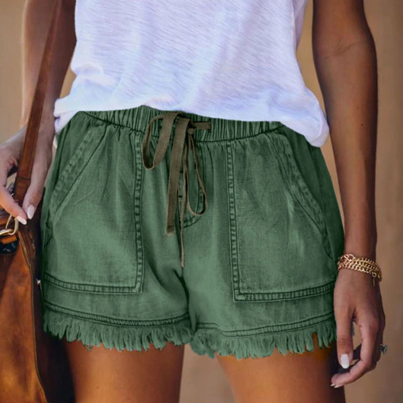 Liza - Elegante Denim-Shorts mit hoher Taille für den Sommer für Frauen