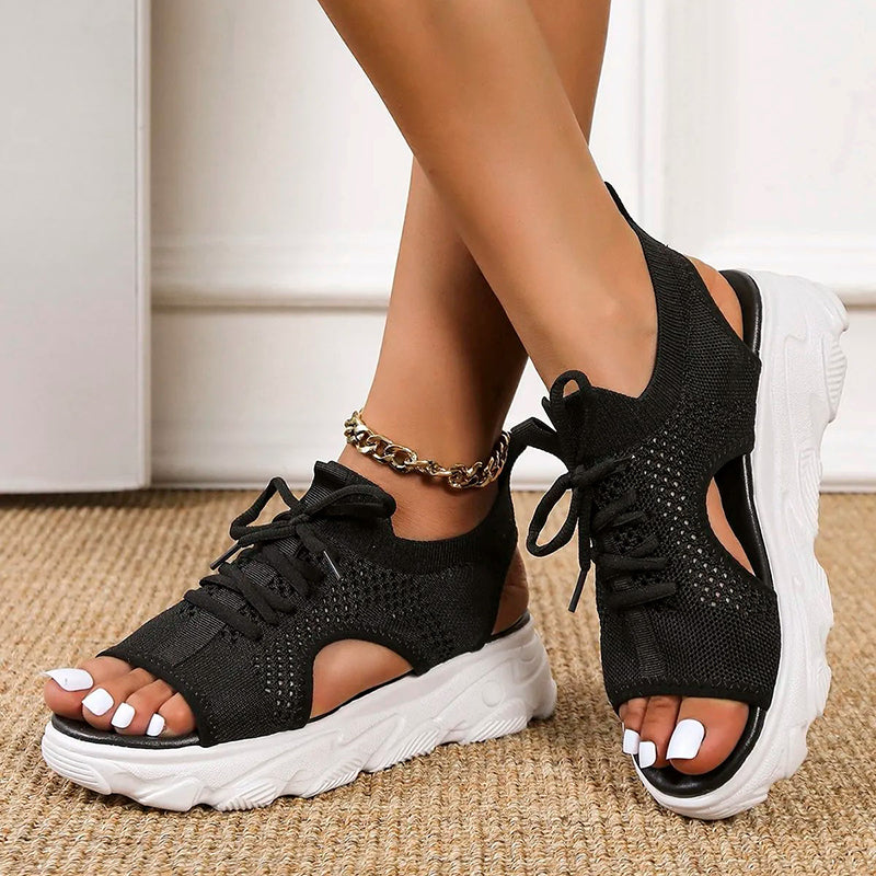 Clarice - Luxuriöse, atmungsaktive Plateausandalen für Frauen