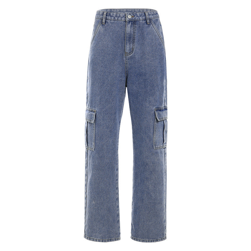 Mar | Damenmode Jeans mit geradem Bein aus Denim