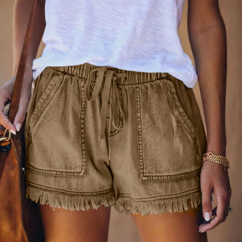 Liza - Elegante Denim-Shorts mit hoher Taille für den Sommer für Frauen