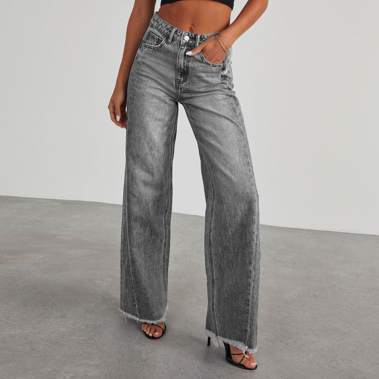 Carolina | Modische Jeans mit hoher Taille, Taschen und einer bequemen, engen Passform.