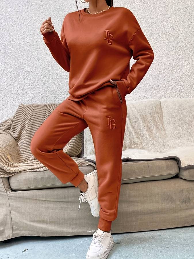 Joy - Elegantes Pullover- und Hosenset für Frauen