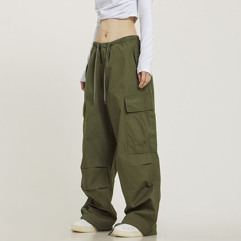 Diana | Retro khaki Cargohose mit mehreren Taschen für Männer und Frauen