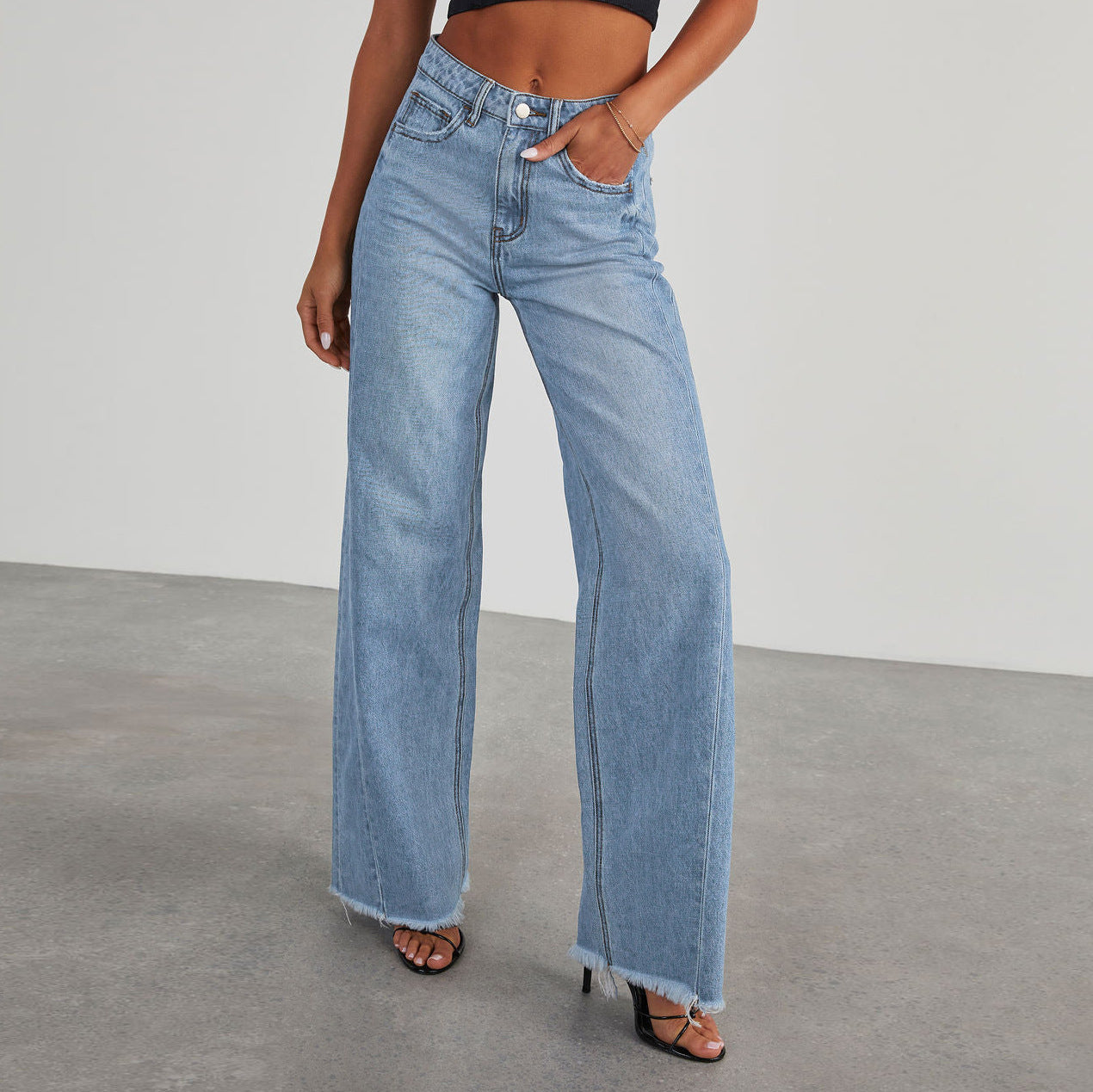 Carolina | Modische Jeans mit hoher Taille, Taschen und einer bequemen, engen Passform.