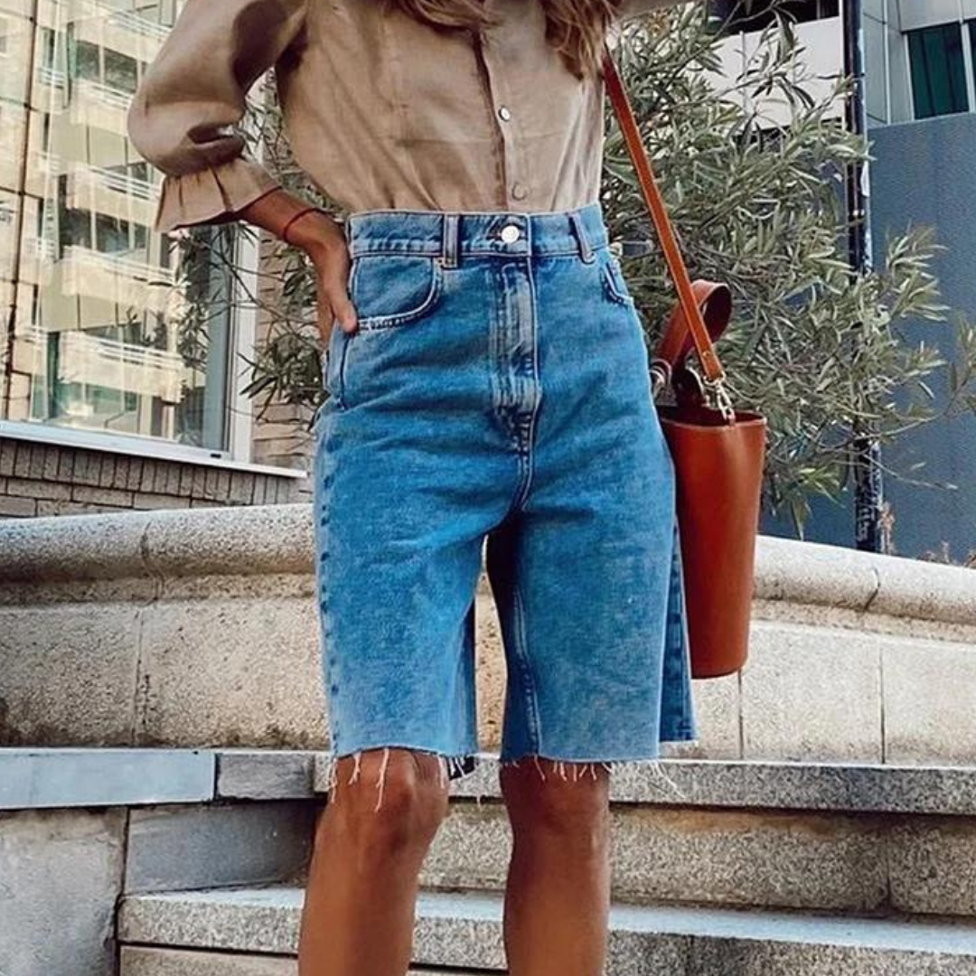 Dora - Stylische Shorts mit hoher Taille für Frauen