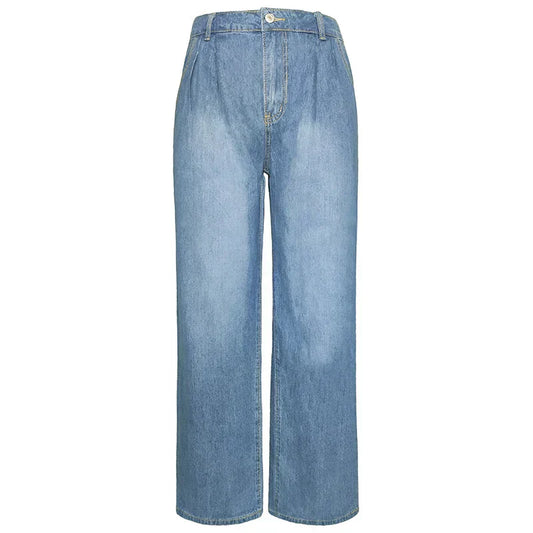 Stylische, weite Jeans - lässiger blauer Denim - ideal für jeden Tag
