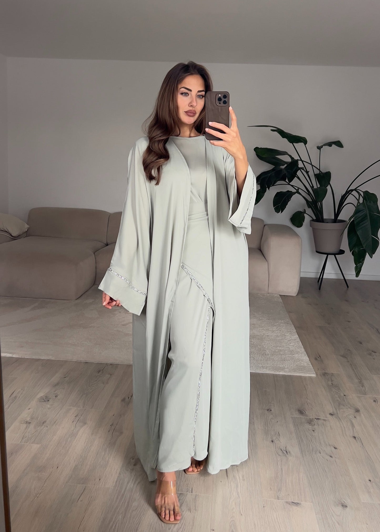 Zweiteiliges Kaftankleid