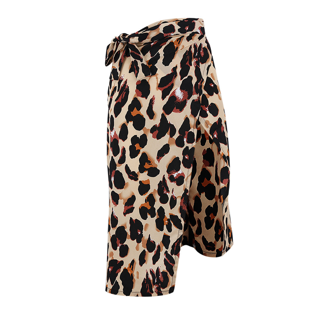 EHLEYR - Stylischer Rock mit trendigem Leopardenprint