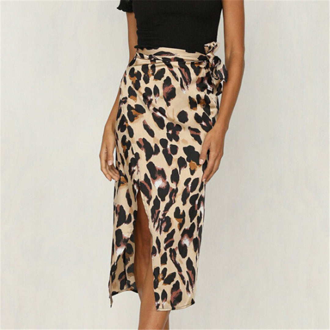 EHLEYR - Stylischer Rock mit trendigem Leopardenprint