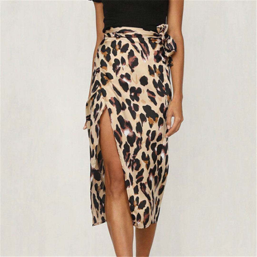 EHLEYR - Stylischer Rock mit trendigem Leopardenprint