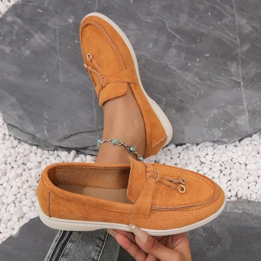Leah - Stylische Leder Loafers für Frauen