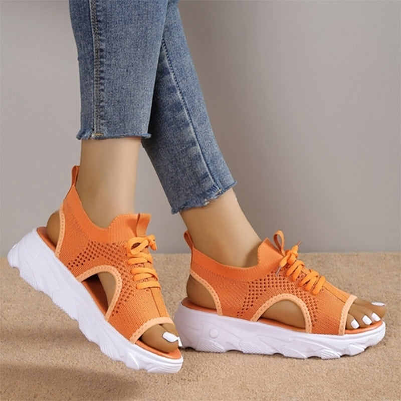 Clarice - Luxuriöse, atmungsaktive Plateausandalen für Frauen