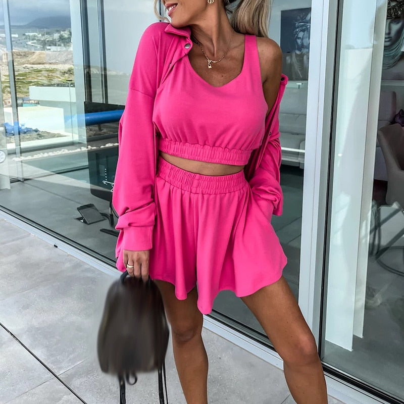 Janna - Luxuriöses dreiteiliges Lounge-Set für Damen mit ausgezeichnetem Komfort