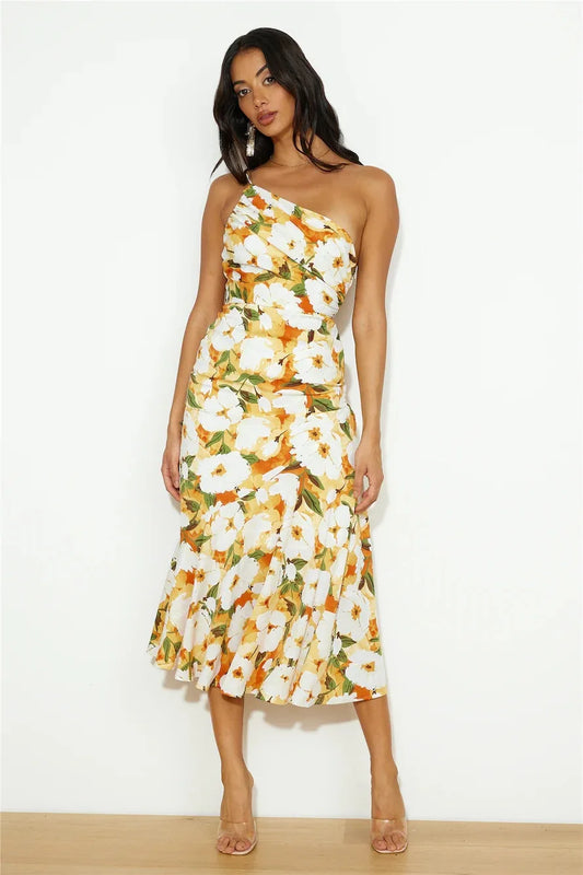Elegantes Kleid mit Blumenmuster
