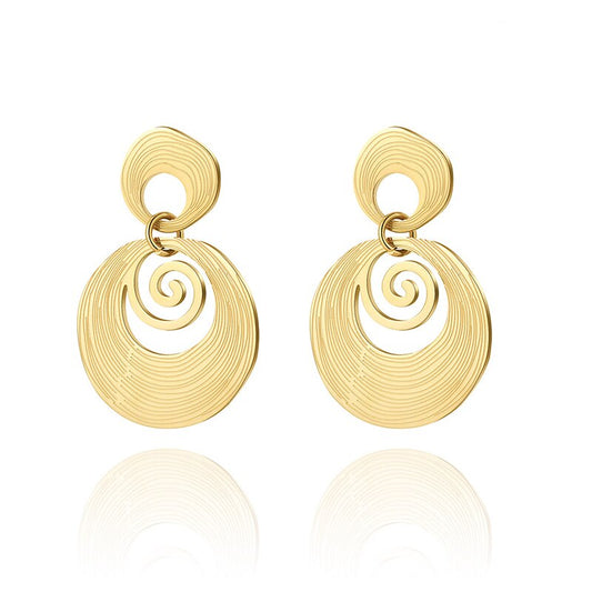Bea - Elegante 316L-Edelstahl-Ohrringe aus Gold für die moderne Frau