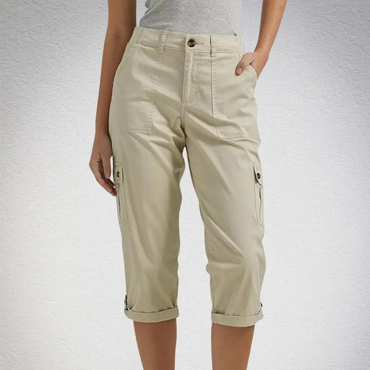 Damen-Shorts mit hoher Elastizität und mehreren Taschen