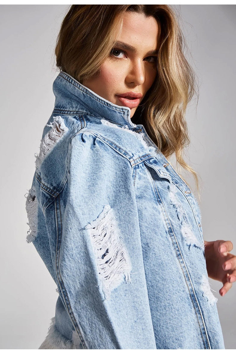 Annabelle - Schicke und bequeme getragene Jeansjacke für Frauen