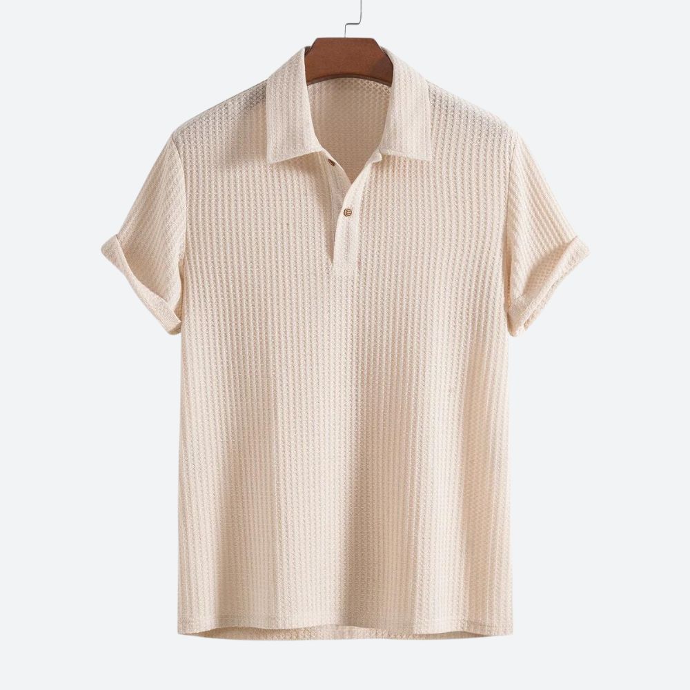 Stylisches Poloshirt aus Waffelstrick - Shaun