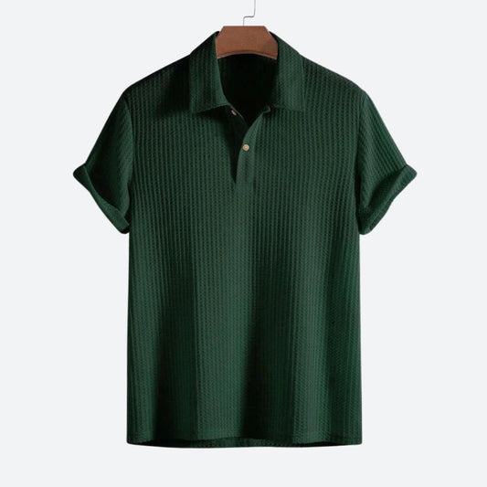 Stylisches Poloshirt aus Waffelstrick - Shaun