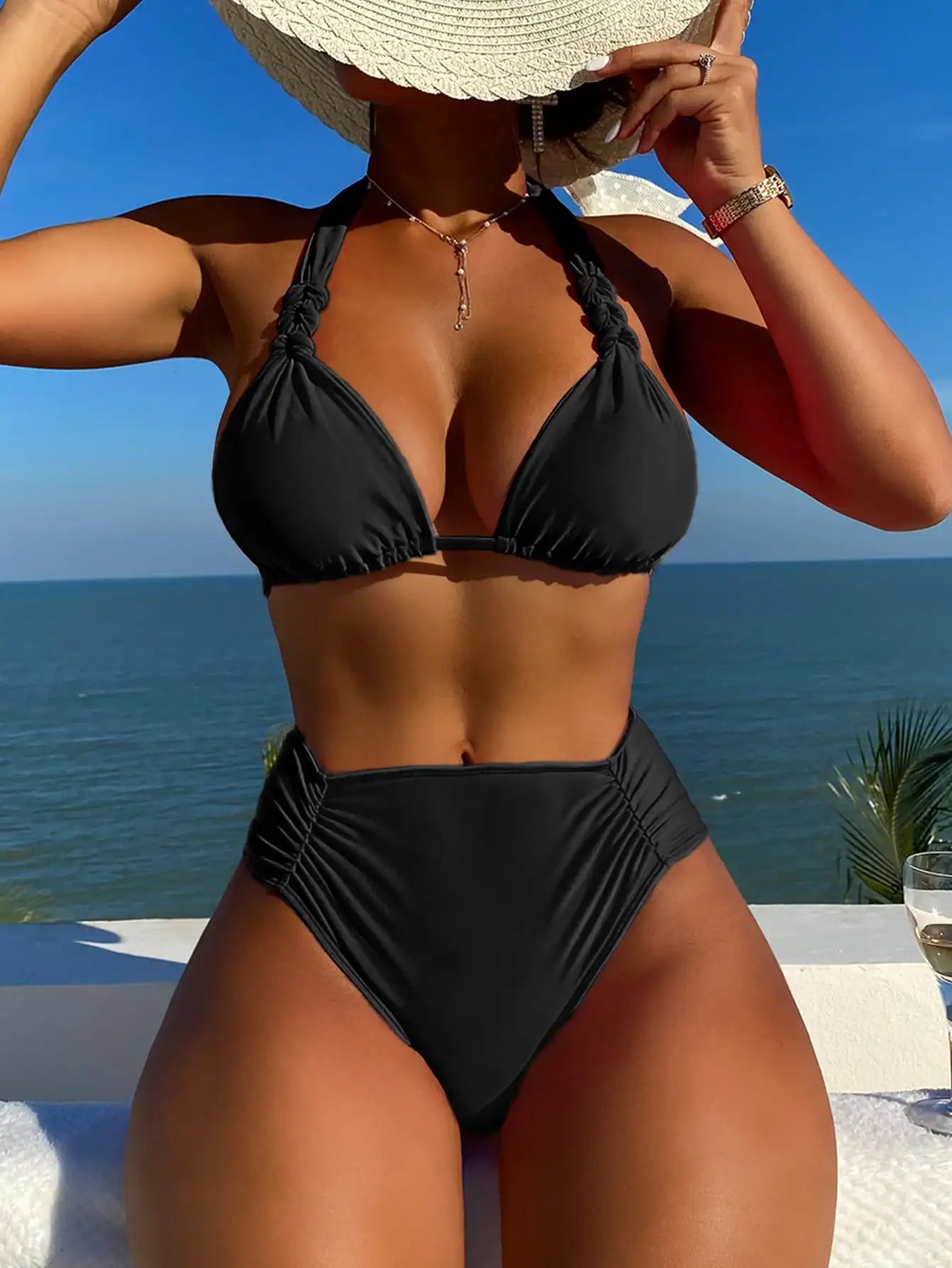 Romilly - Elegantes Bikiniset mit feinen Falten