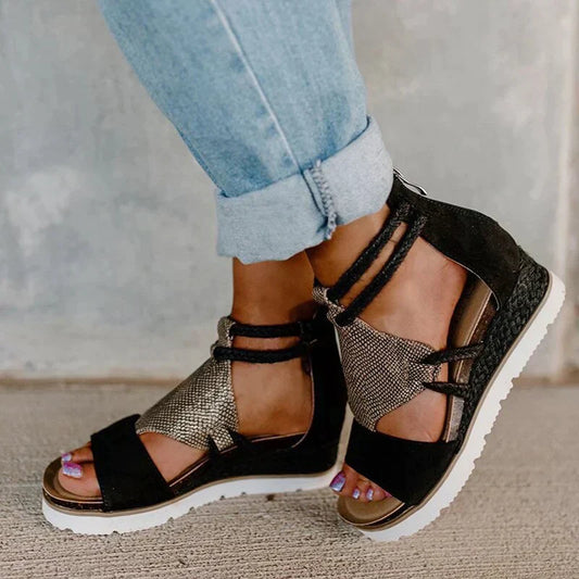 Hazel - Elegante Sommersandalen mit erhöhtem Absatz für Frauen