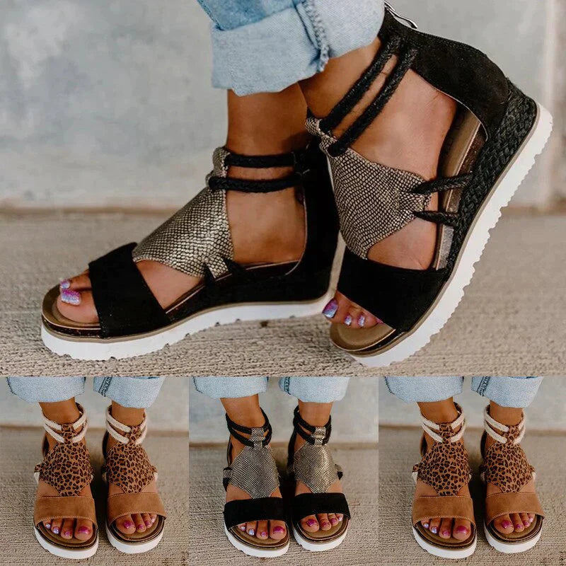 Hazel - Elegante Sommersandalen mit erhöhtem Absatz für Frauen