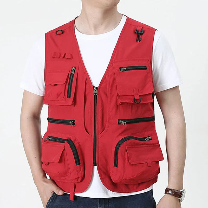 14 Taschen Cargo Taktische Wander- und Angelweste