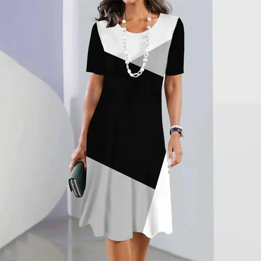 Summer Breeze Striped Midi Dress