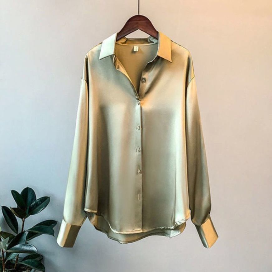 Elegantes Satin-Damenhemd von Addie