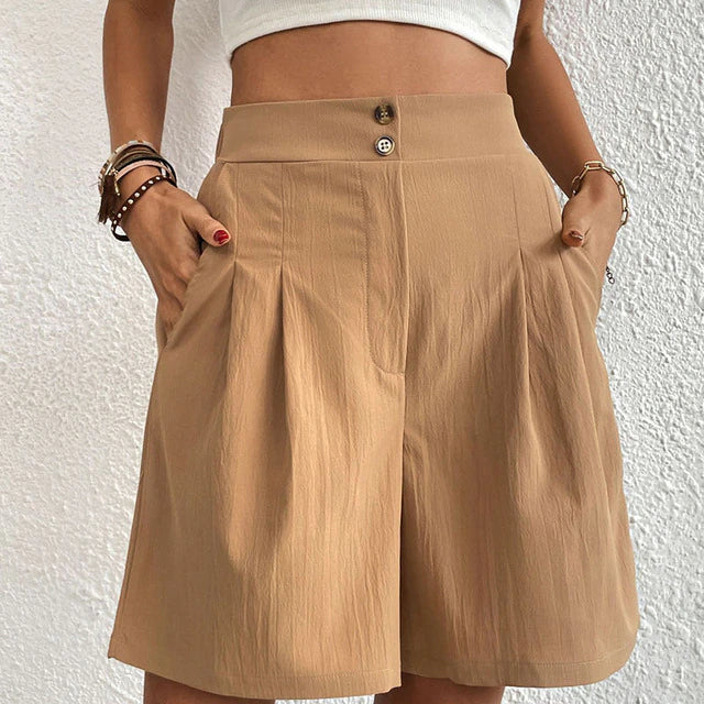 Sophie - Elegante Shorts mit Doppelknöpfen für Damen