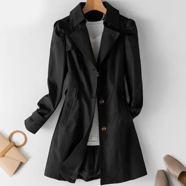 Mila - Stylischer knöchellanger Trenchcoat für den Frühling für Frauen