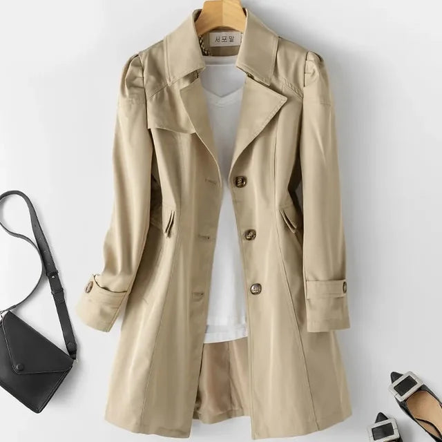 Mila - Stylischer knöchellanger Trenchcoat für den Frühling für Frauen