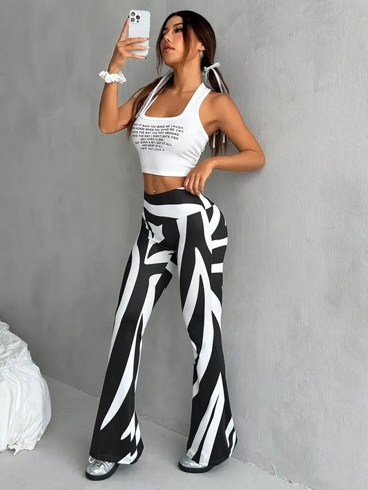 Trudy - Modische Hose mit hoher Taille für Frauen