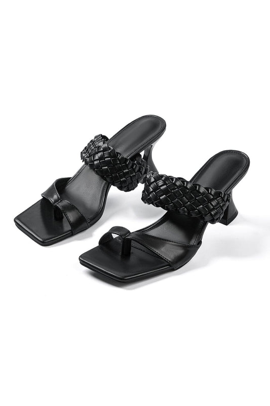 Elegante Sandaletten mit geflochtenem Riemen