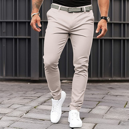 Maddyx | Herren-Skinny-Jeans mit Reißverschluss, Taschen und unifarben