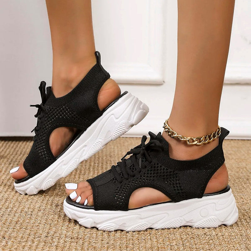 Clarice - Luxuriöse, atmungsaktive Plateausandalen für Frauen