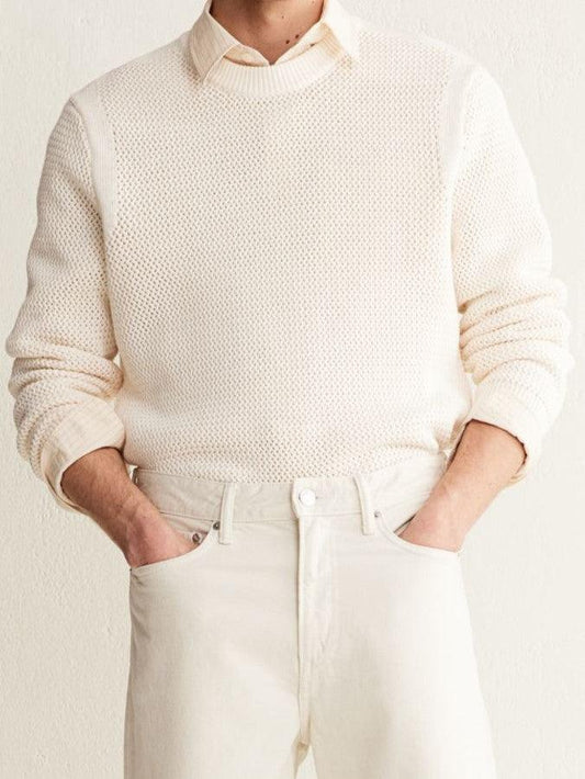 Milan | Strukturierter Strickpullover für Herren – Klassisch & Zeitlos