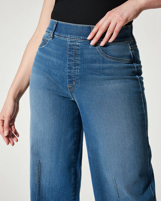 Elena | Lässige Damenjeans mit hoher Leibhöhe und weitem Bein