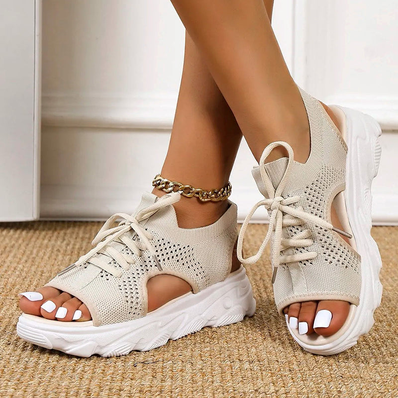 Clarice - Luxuriöse, atmungsaktive Plateausandalen für Frauen