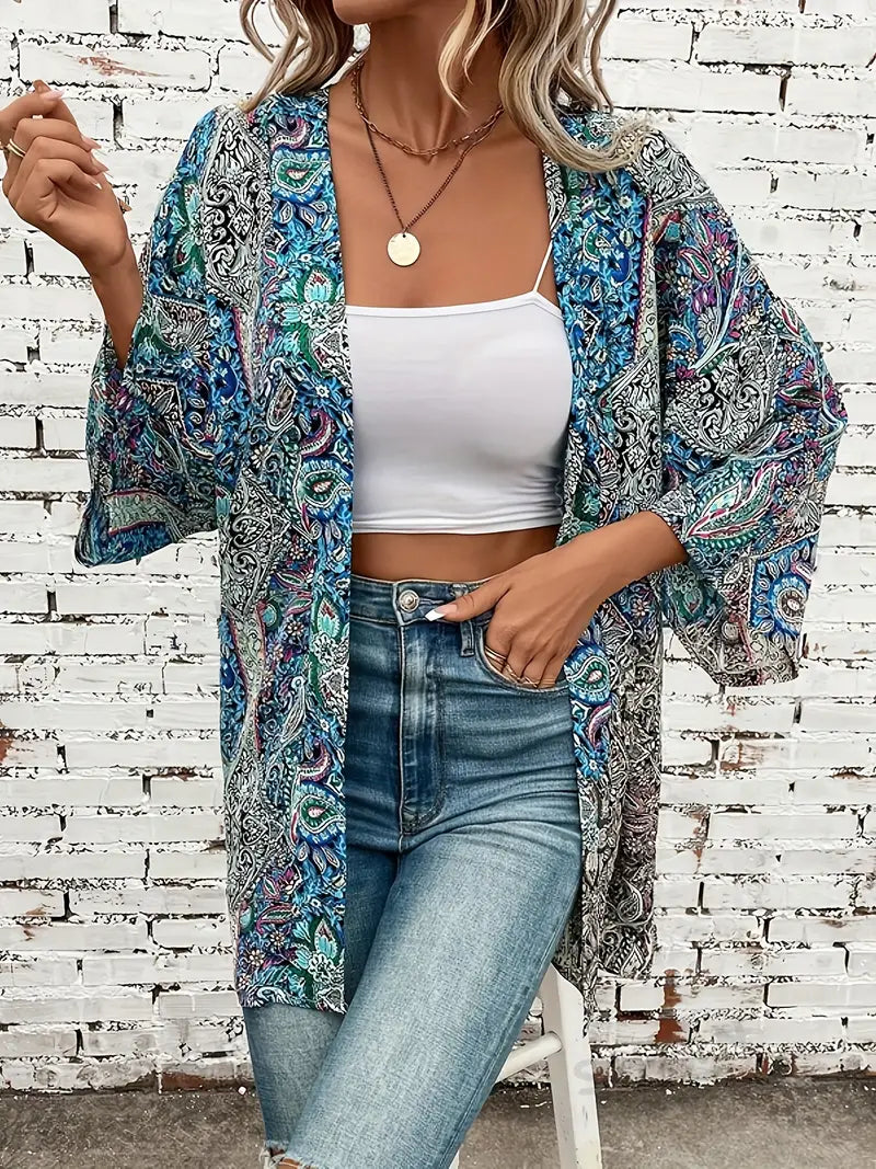 Ada - Elegante Tunika mit schönem Blumendruck