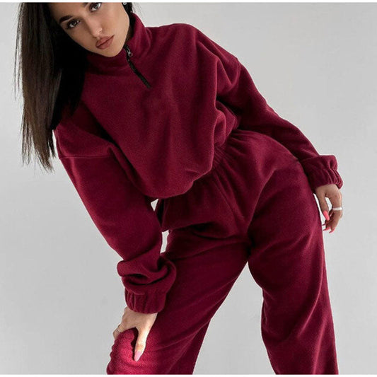 Schicker roter Rosie-Jogginganzug für stilvolle Frauen