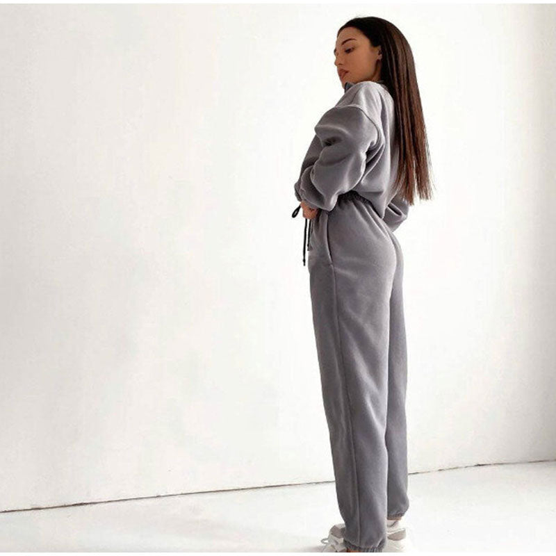 Giselle - Stylischer grauer Jogginganzug für Frauen