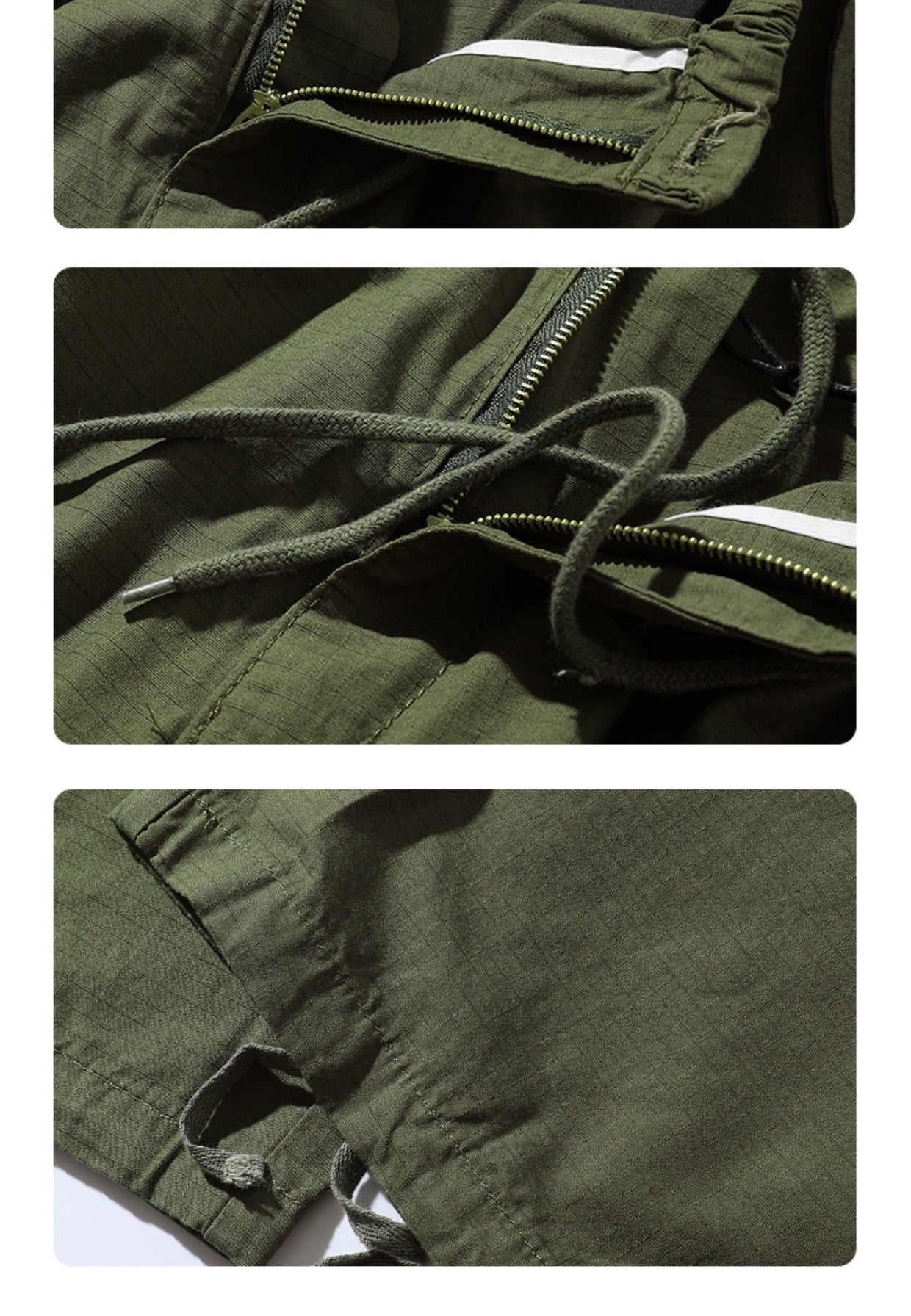 Diana | Retro khaki Cargohose mit mehreren Taschen für Männer und Frauen