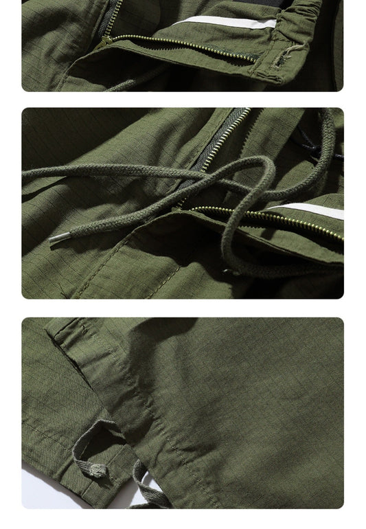 Diana | Retro khaki Cargohose mit mehreren Taschen für Männer und Frauen
