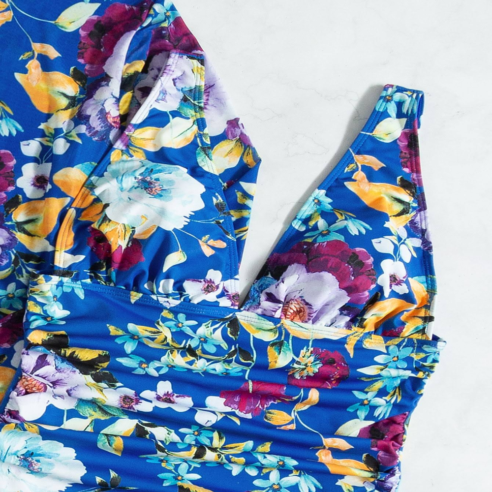 JINA - Strahlend blauer 3-teiliger Sommer-Bikini für einen perfekten Strand-Look