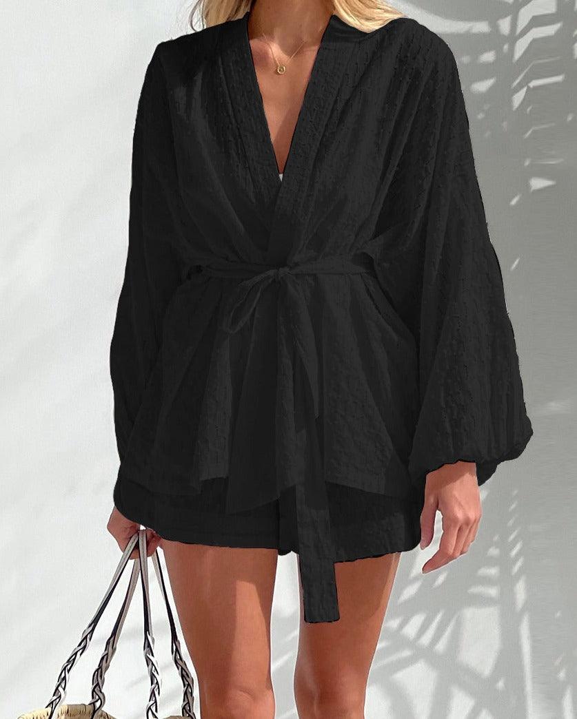 Elegantes Kimono-Set mit Shorts für Frauen - Grace Collection