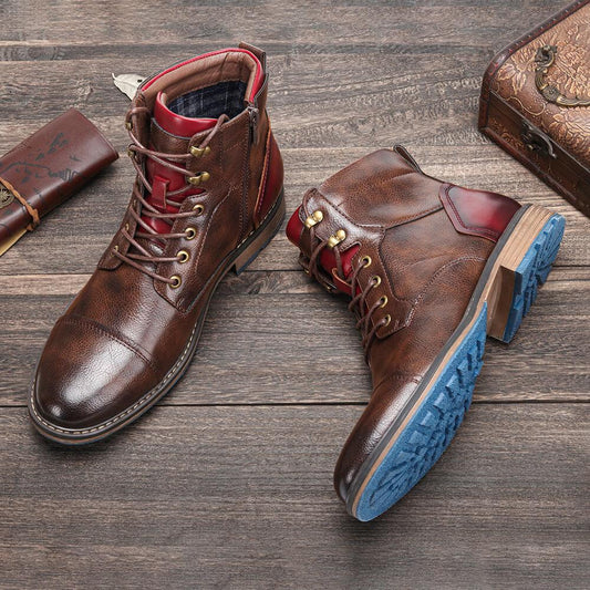 Aaron | Luxuriöse Leder-Oxford-Stiefel für ultimativen Komfort