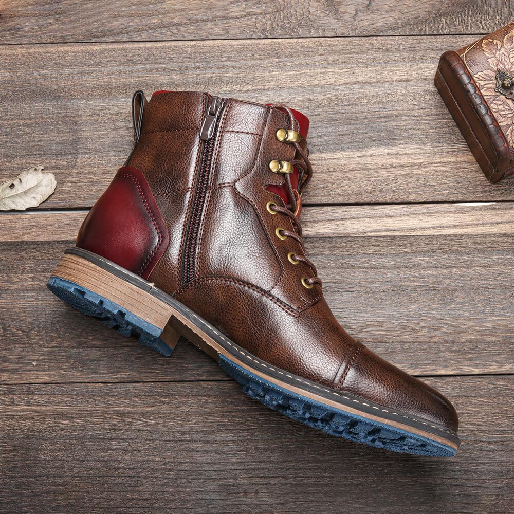 Aaron | Luxuriöse Leder-Oxford-Stiefel für ultimativen Komfort